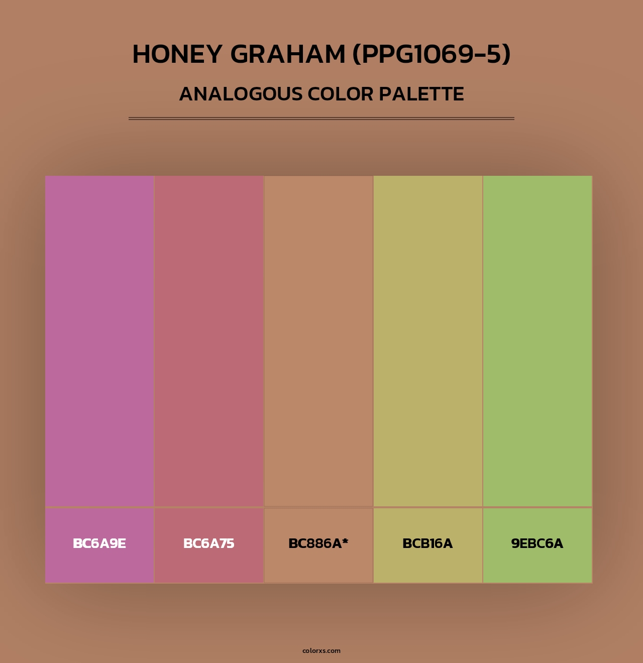 Honey Graham (PPG1069-5) - Analogous Color Palette