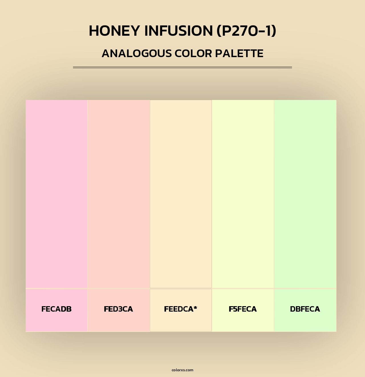 Honey Infusion (P270-1) - Analogous Color Palette