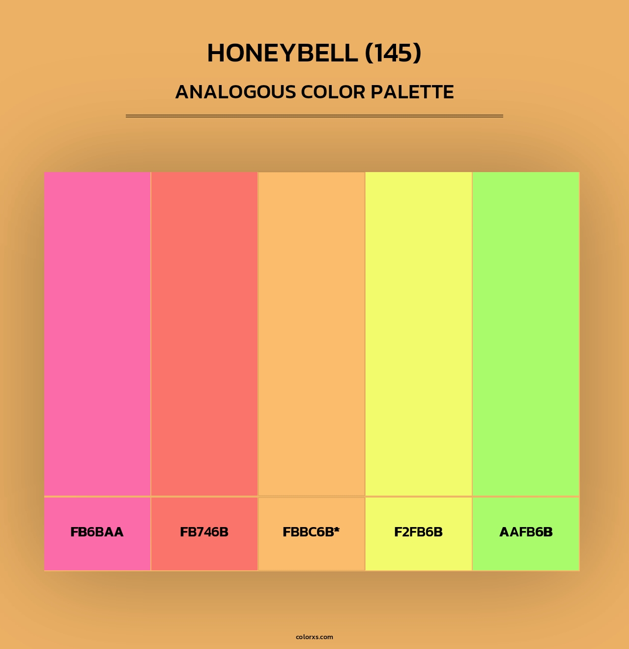 Honeybell (145) - Analogous Color Palette