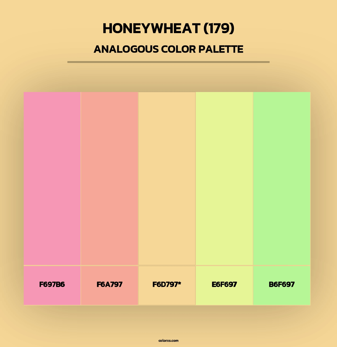 Honeywheat (179) - Analogous Color Palette