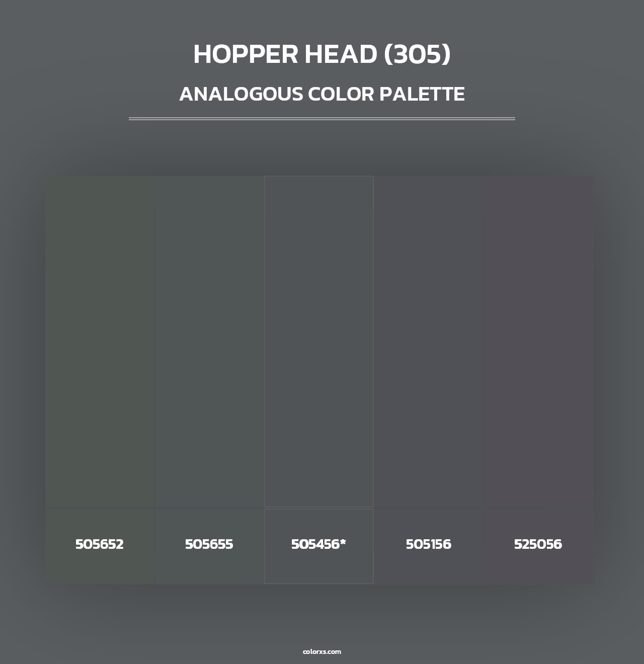 Hopper Head (305) - Analogous Color Palette