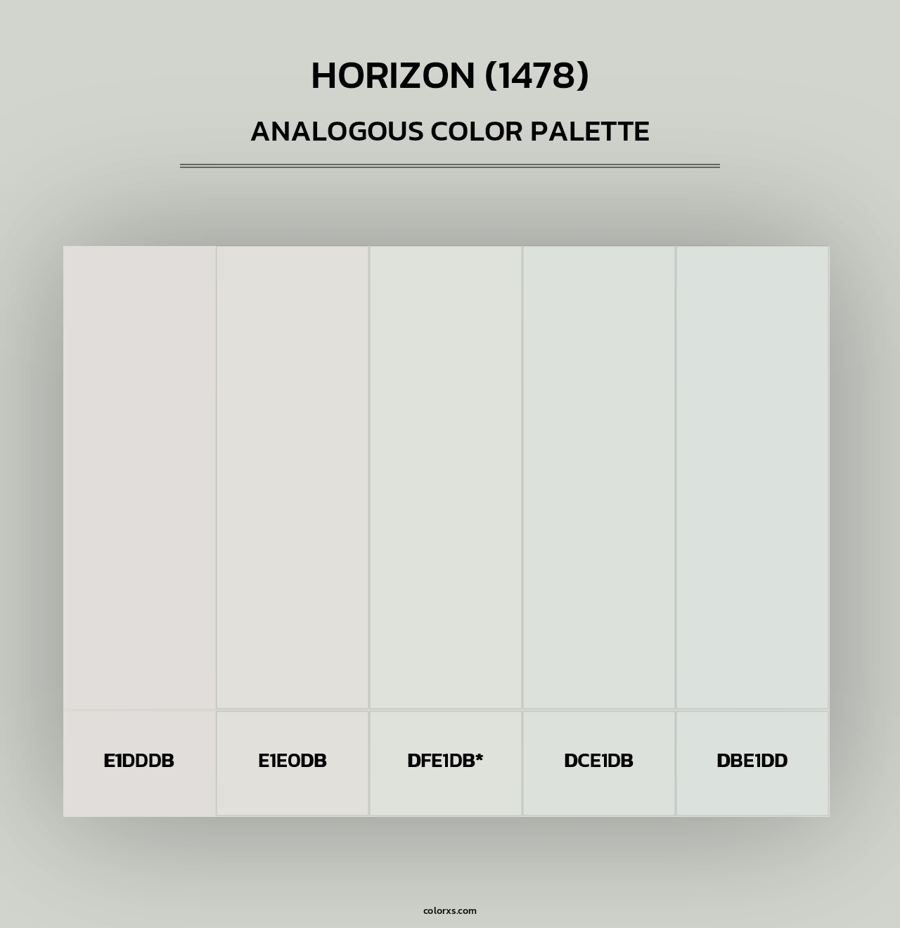 Horizon (1478) - Analogous Color Palette