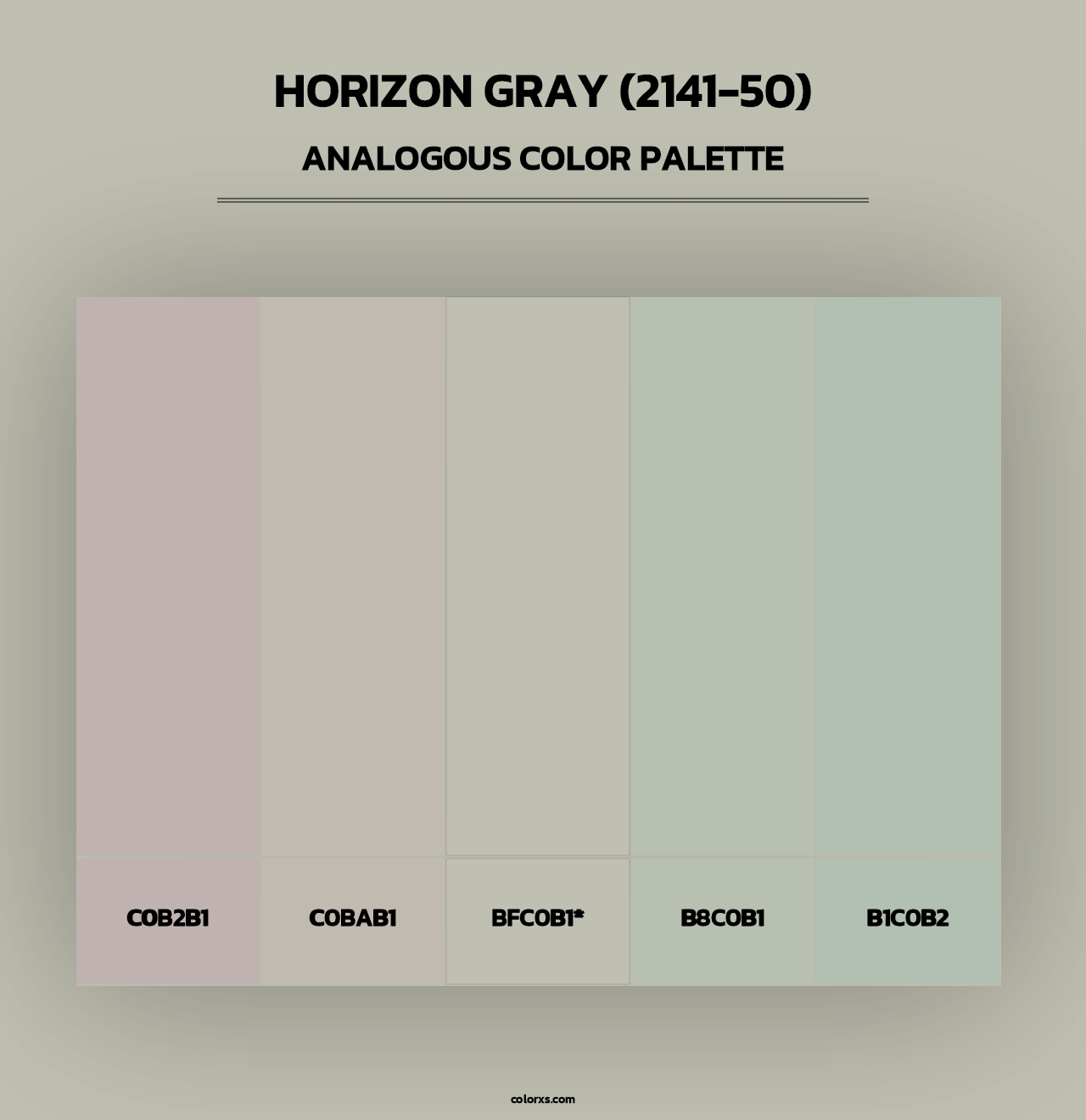Horizon Gray (2141-50) - Analogous Color Palette