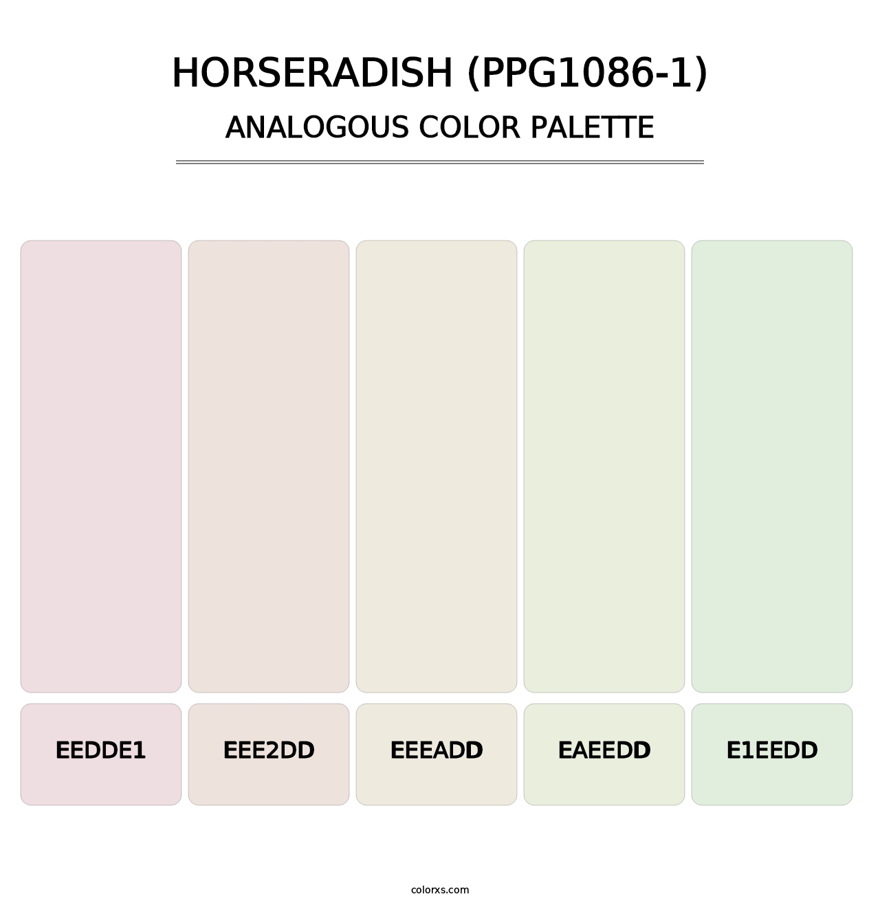 Horseradish (PPG1086-1) - Analogous Color Palette