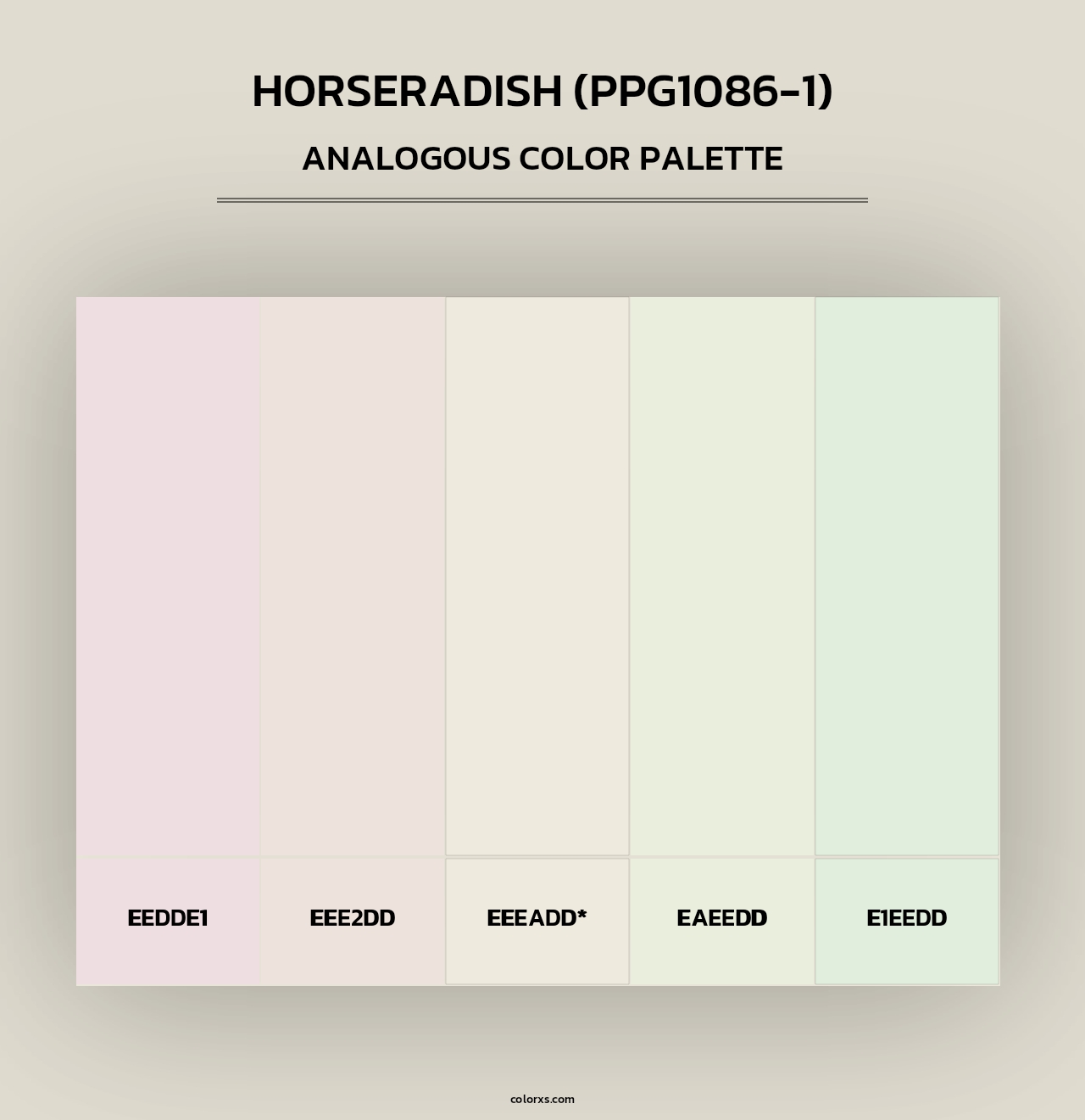 Horseradish (PPG1086-1) - Analogous Color Palette