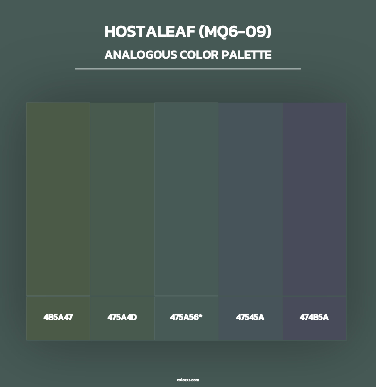 Hostaleaf (MQ6-09) - Analogous Color Palette