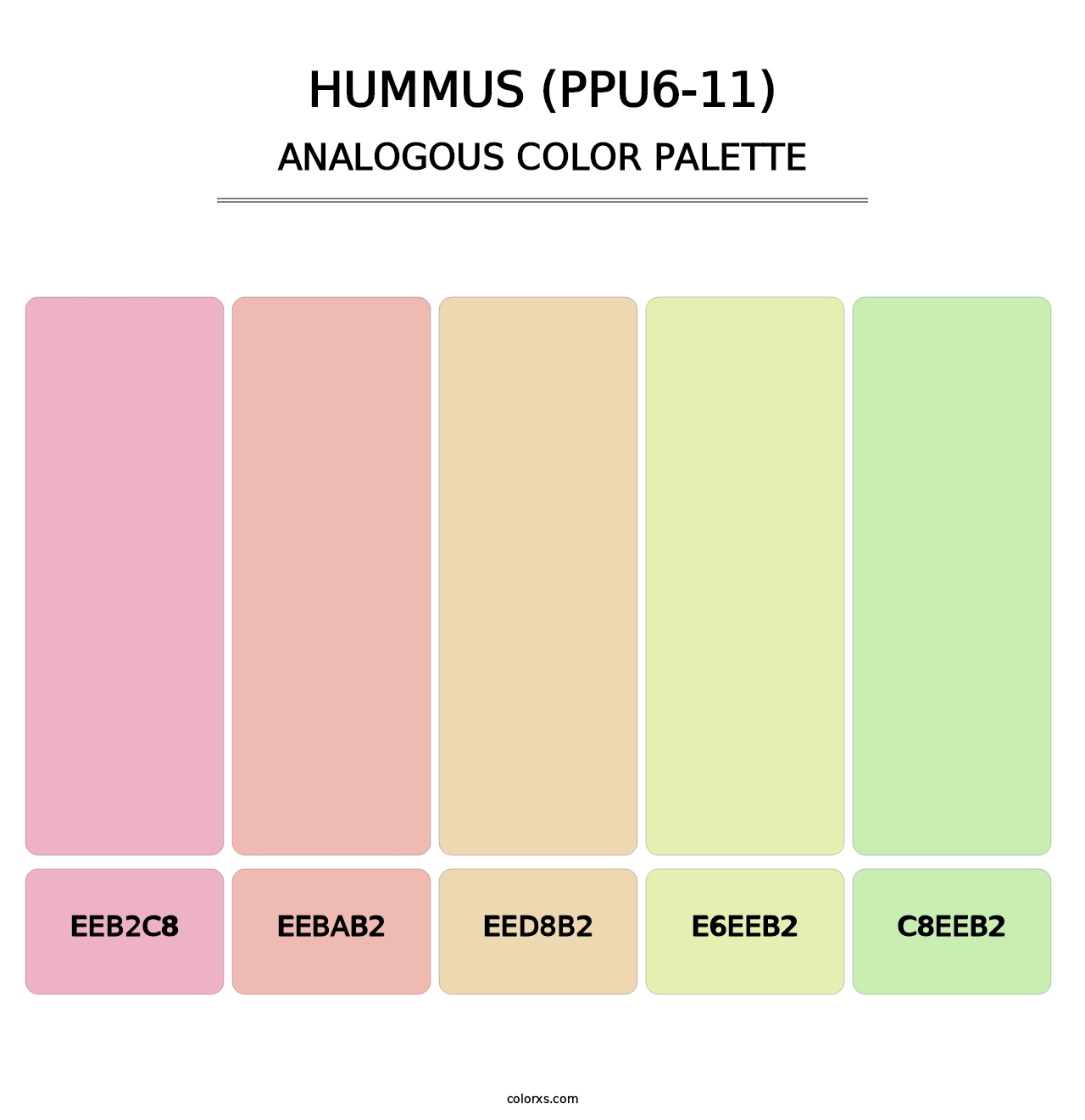 Hummus (PPU6-11) - Analogous Color Palette