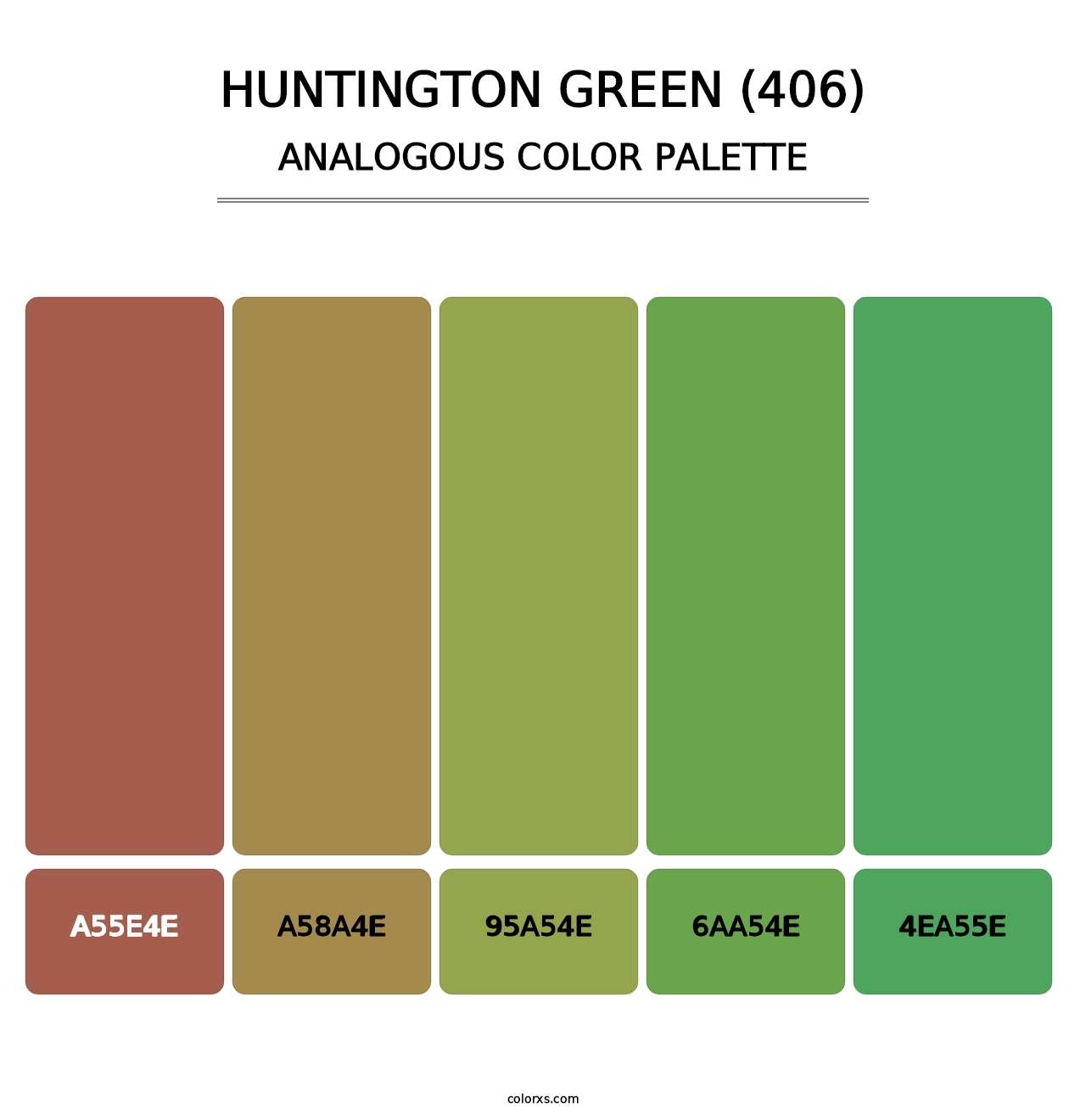 Huntington Green (406) - Analogous Color Palette