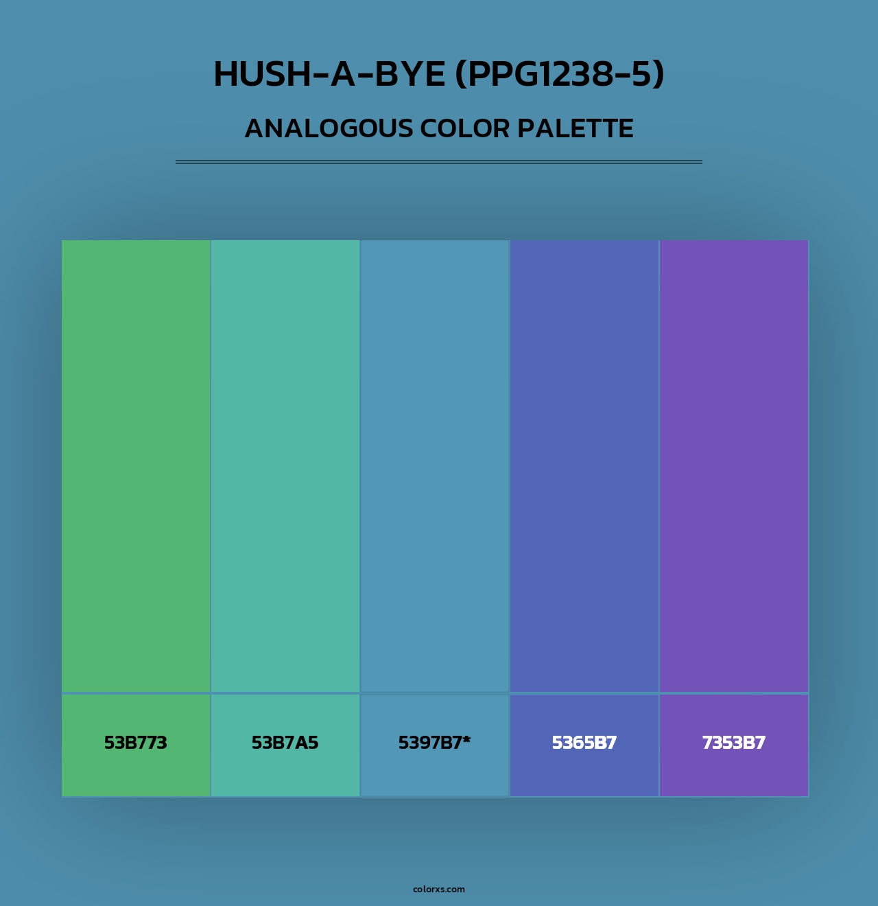 Hush-A-Bye (PPG1238-5) - Analogous Color Palette