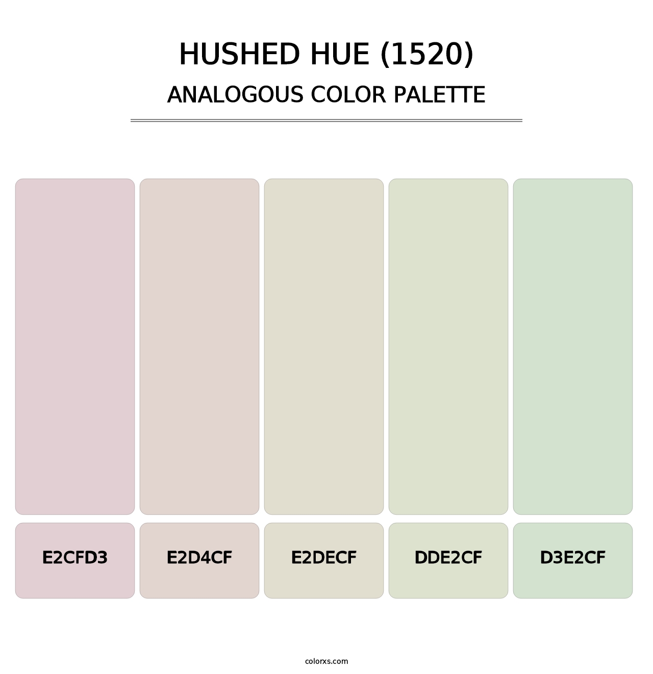 Hushed Hue (1520) - Analogous Color Palette