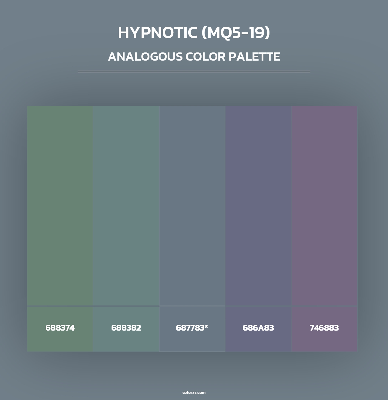 Hypnotic (MQ5-19) - Analogous Color Palette