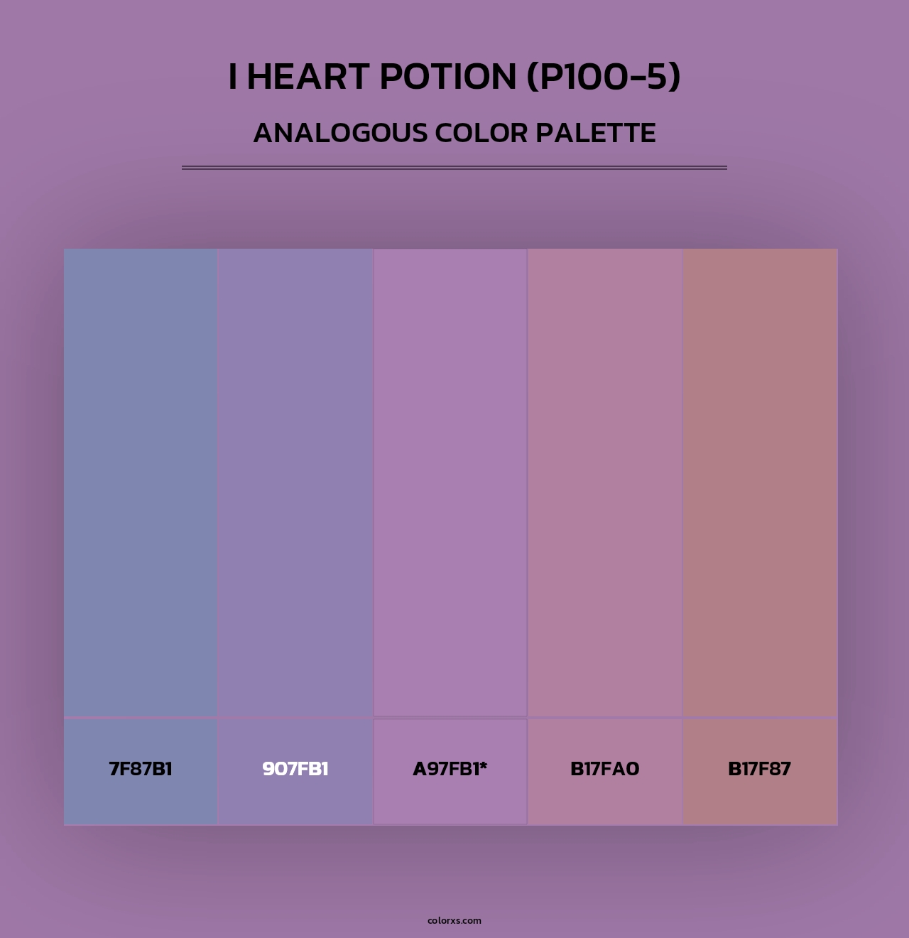 I Heart Potion (P100-5) - Analogous Color Palette
