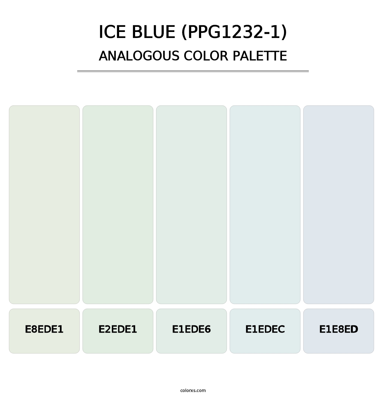Ice Blue (PPG1232-1) - Analogous Color Palette
