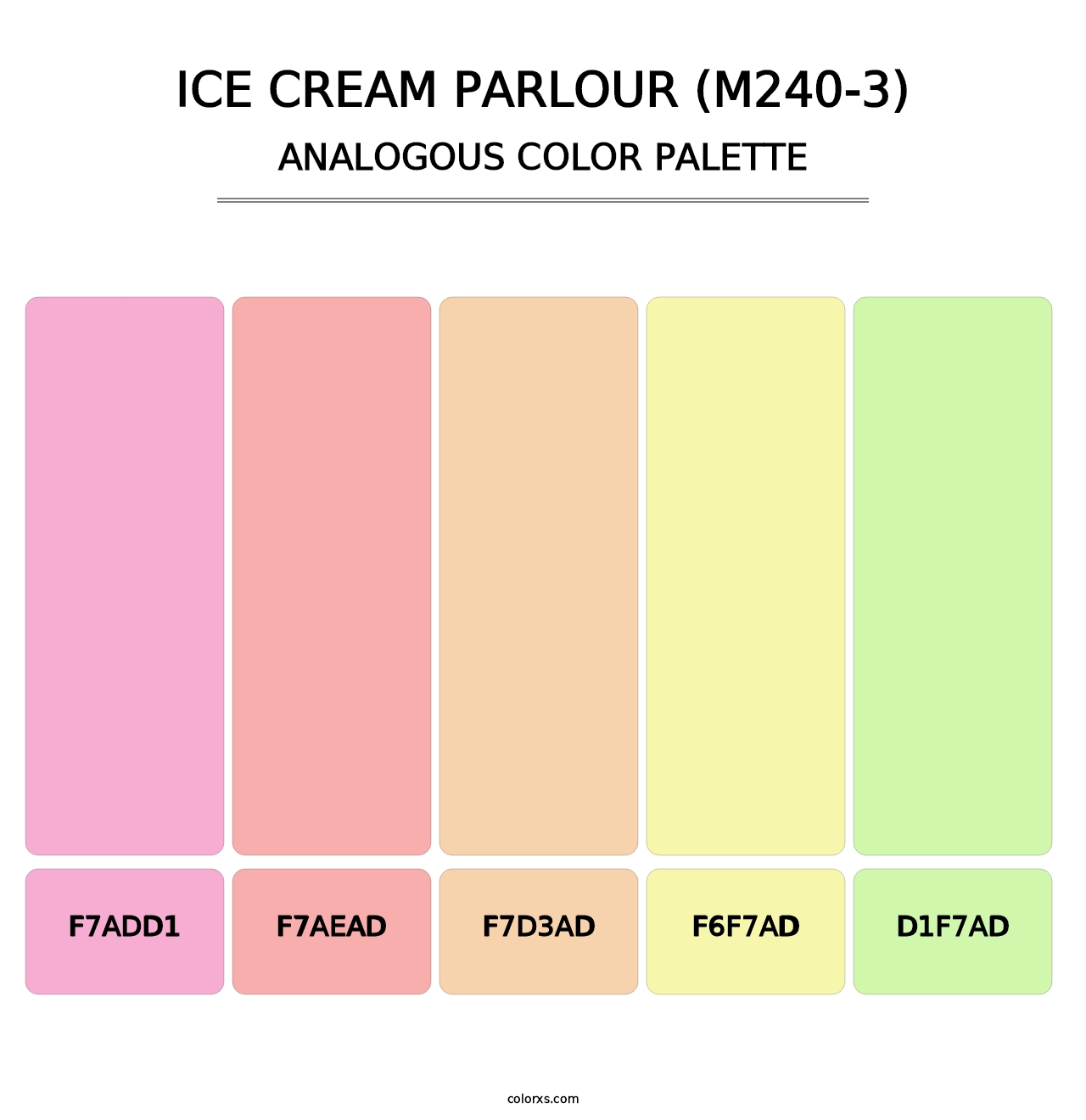Ice Cream Parlour (M240-3) - Analogous Color Palette