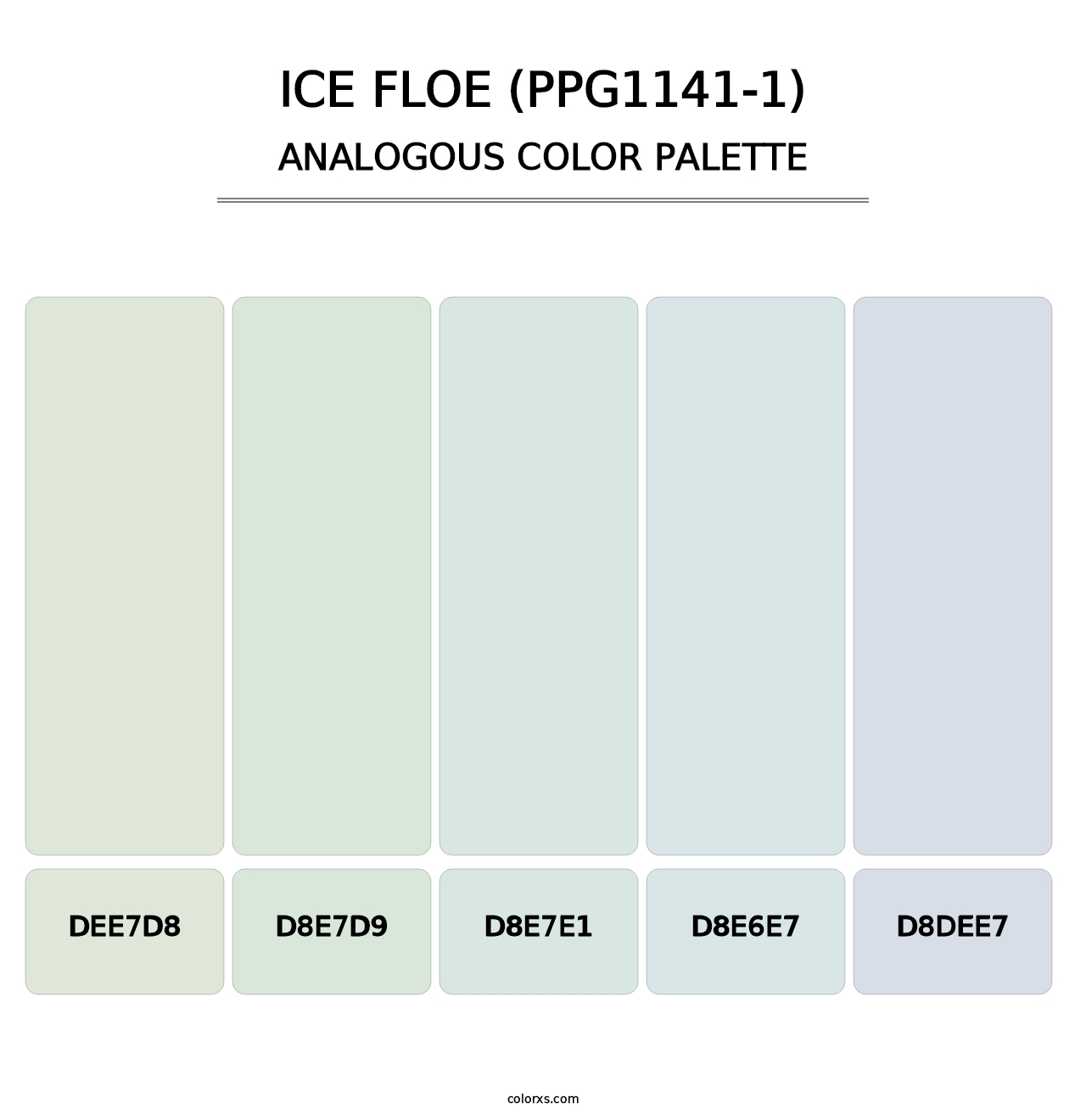 Ice Floe (PPG1141-1) - Analogous Color Palette