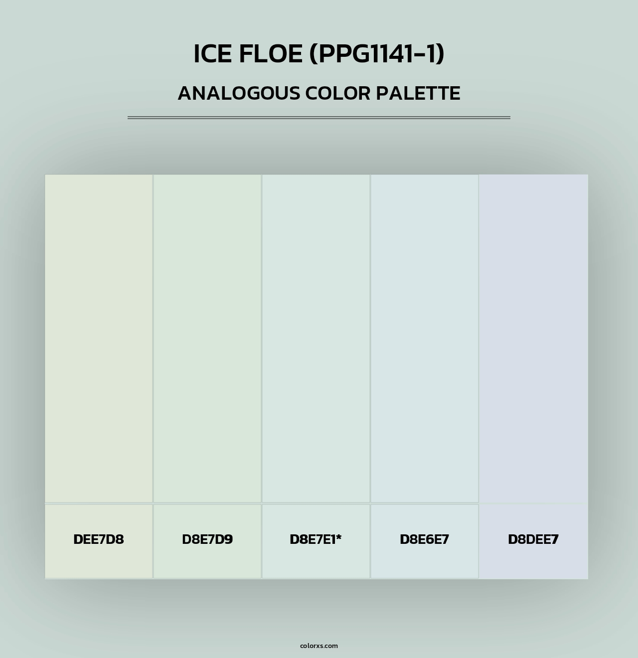 Ice Floe (PPG1141-1) - Analogous Color Palette