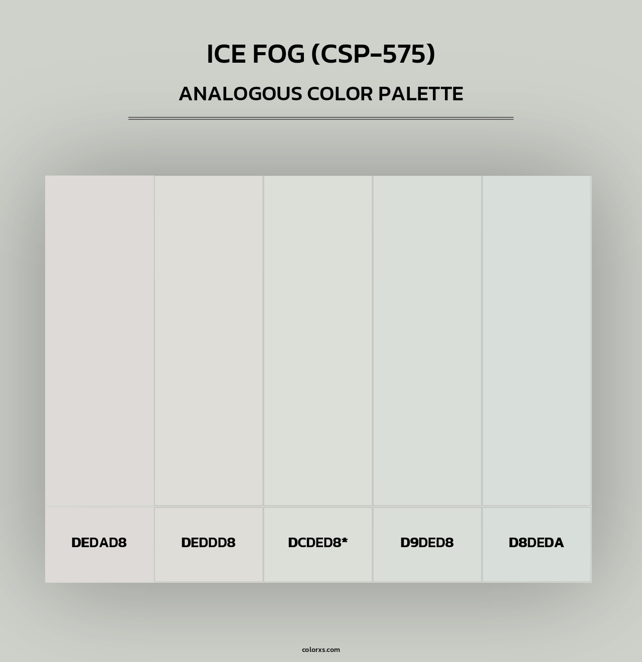Ice Fog (CSP-575) - Analogous Color Palette