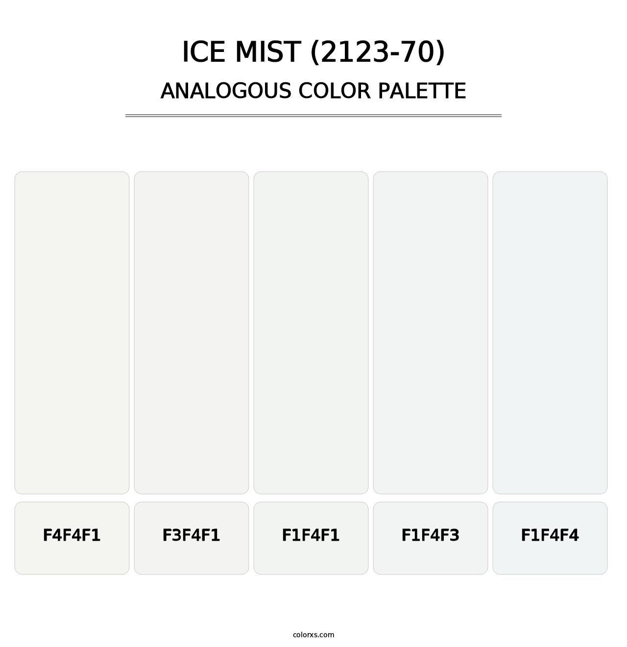 Ice Mist (2123-70) - Analogous Color Palette