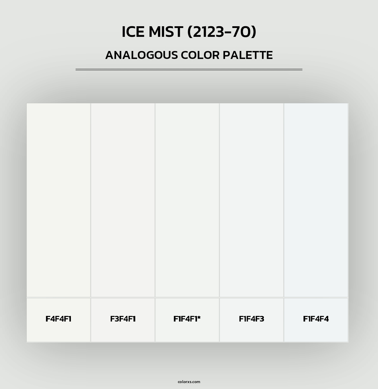 Ice Mist (2123-70) - Analogous Color Palette