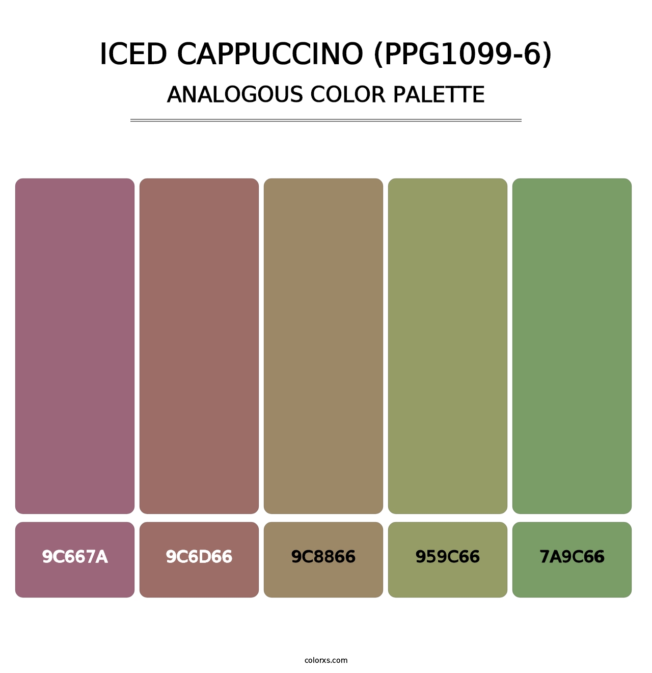 Iced Cappuccino (PPG1099-6) - Analogous Color Palette
