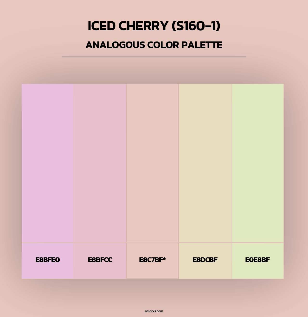 Iced Cherry (S160-1) - Analogous Color Palette