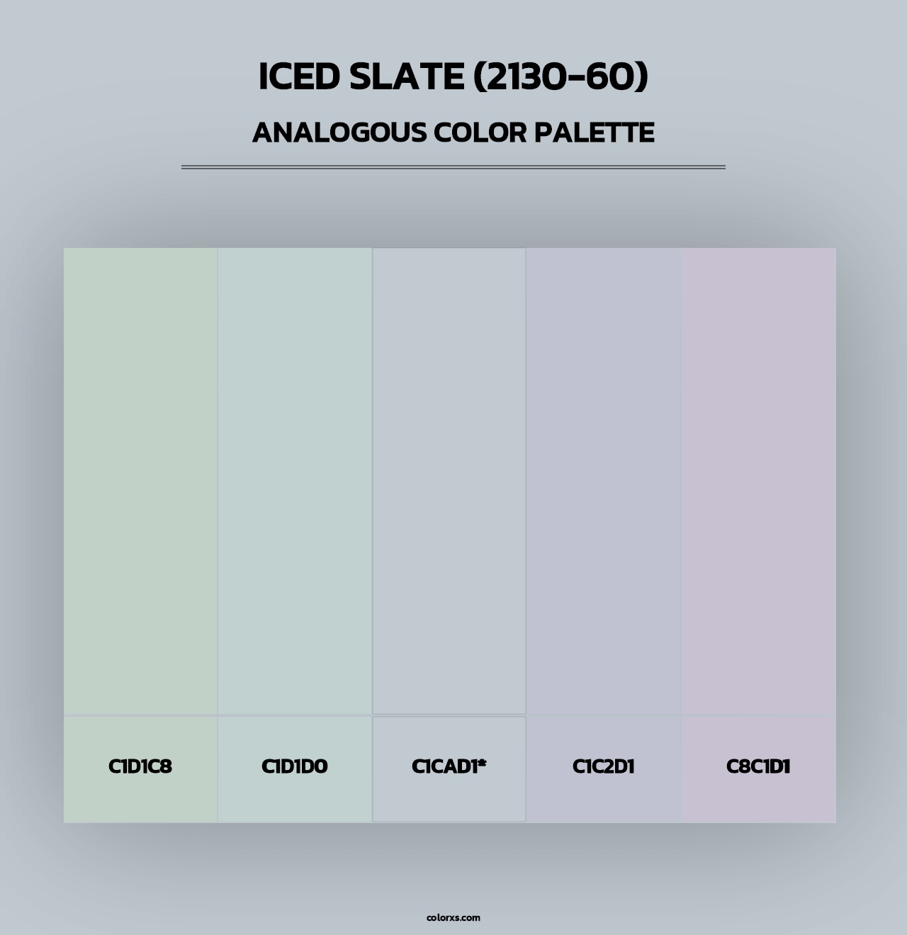 Iced Slate (2130-60) - Analogous Color Palette