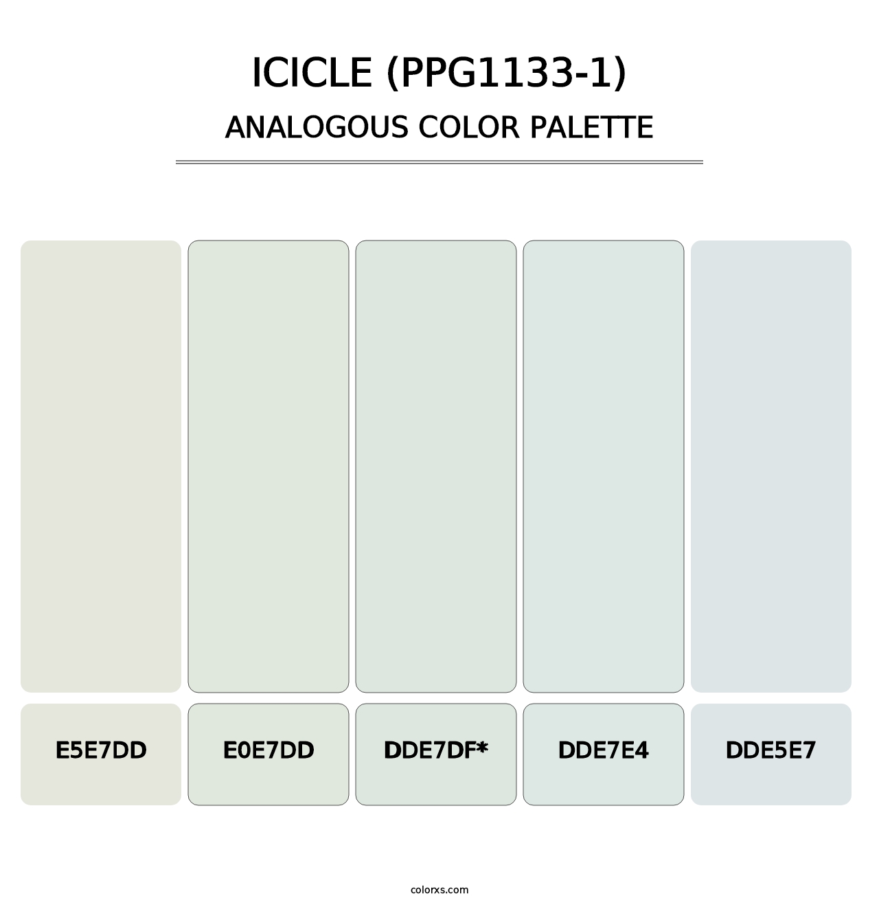 Icicle (PPG1133-1) - Analogous Color Palette