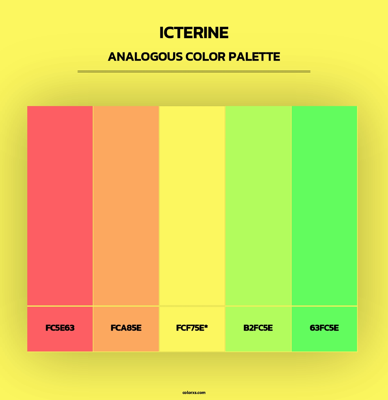 Icterine - Analogous Color Palette