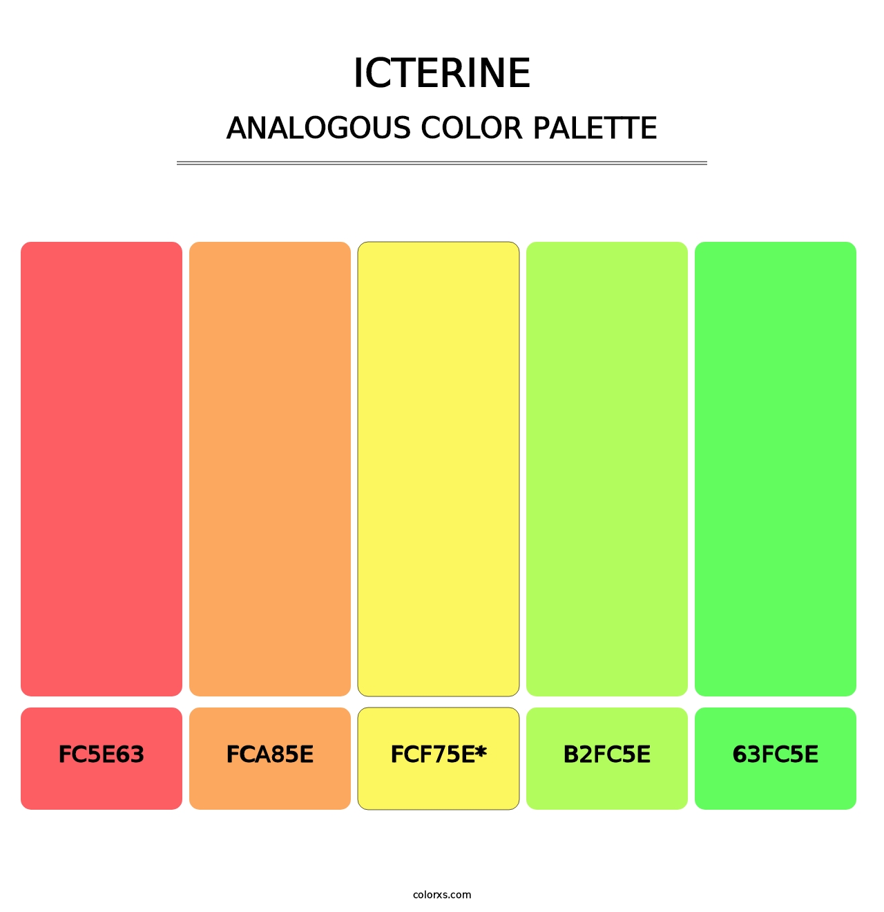 Icterine - Analogous Color Palette