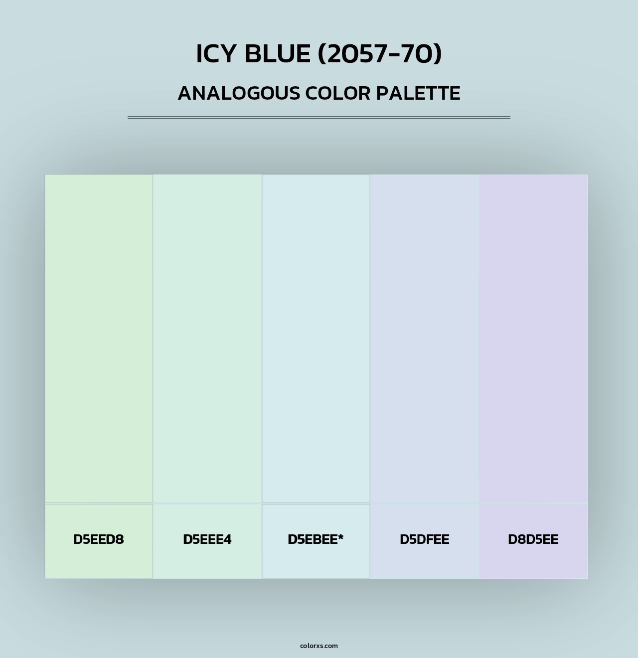 Icy Blue (2057-70) - Analogous Color Palette