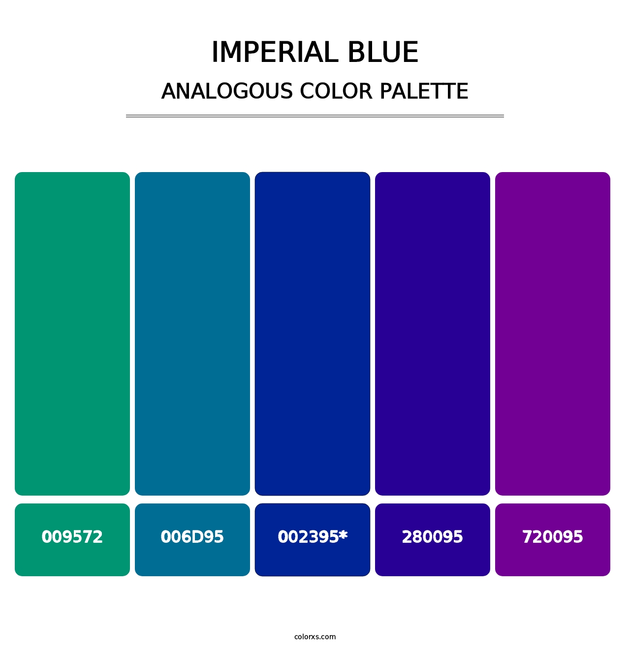 Imperial Blue - Analogous Color Palette