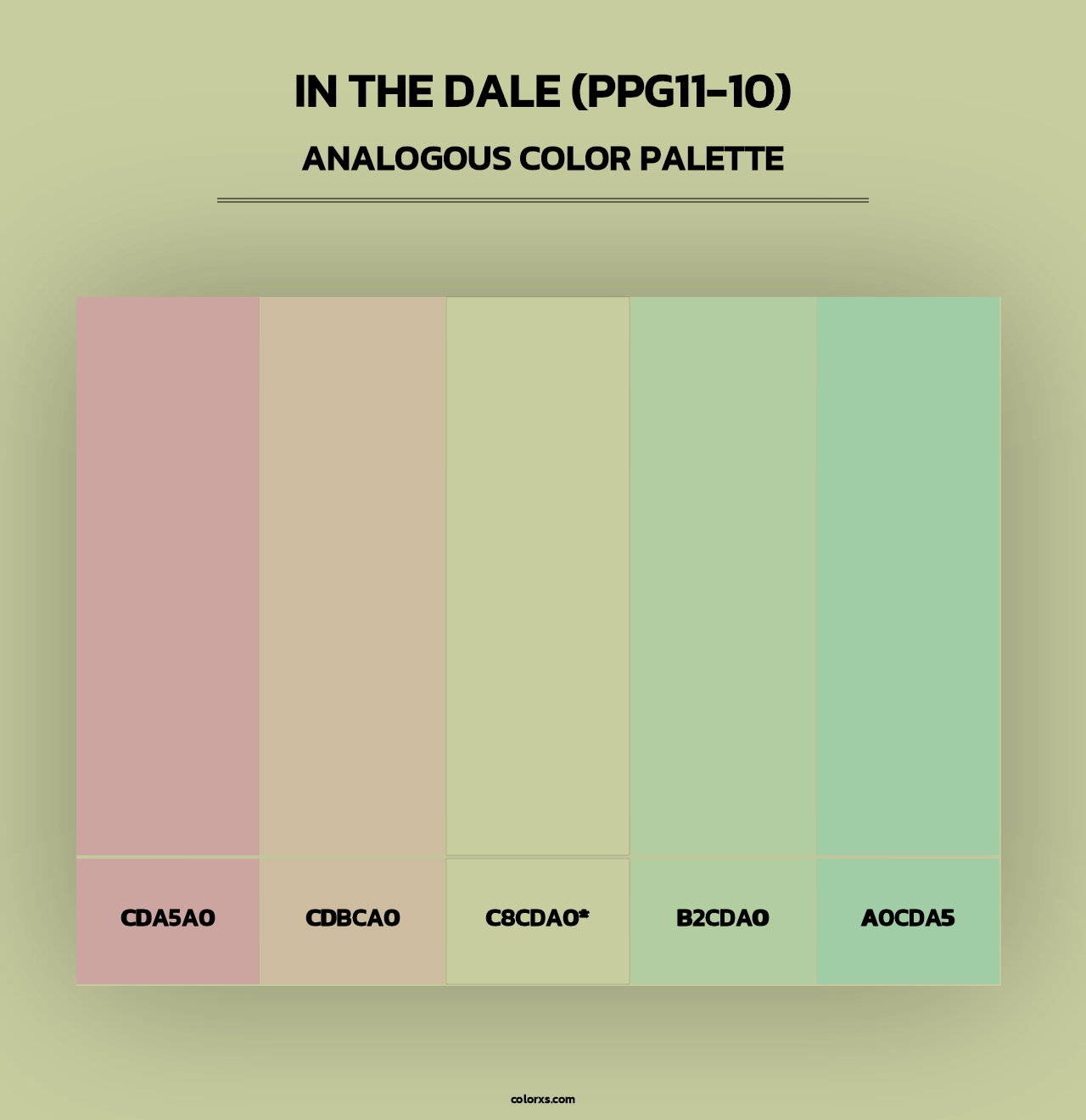 In The Dale (PPG11-10) - Analogous Color Palette