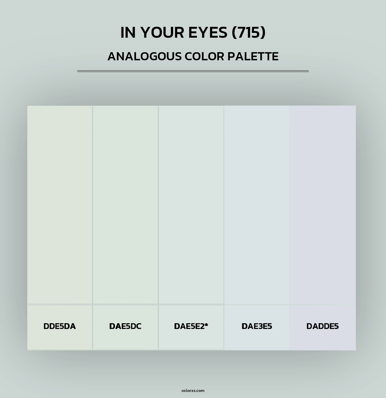 In Your Eyes (715) - Analogous Color Palette