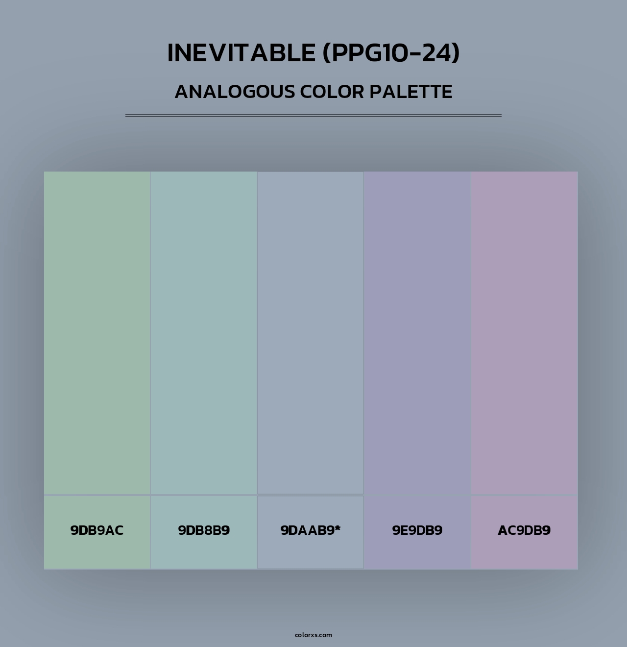 Inevitable (PPG10-24) - Analogous Color Palette