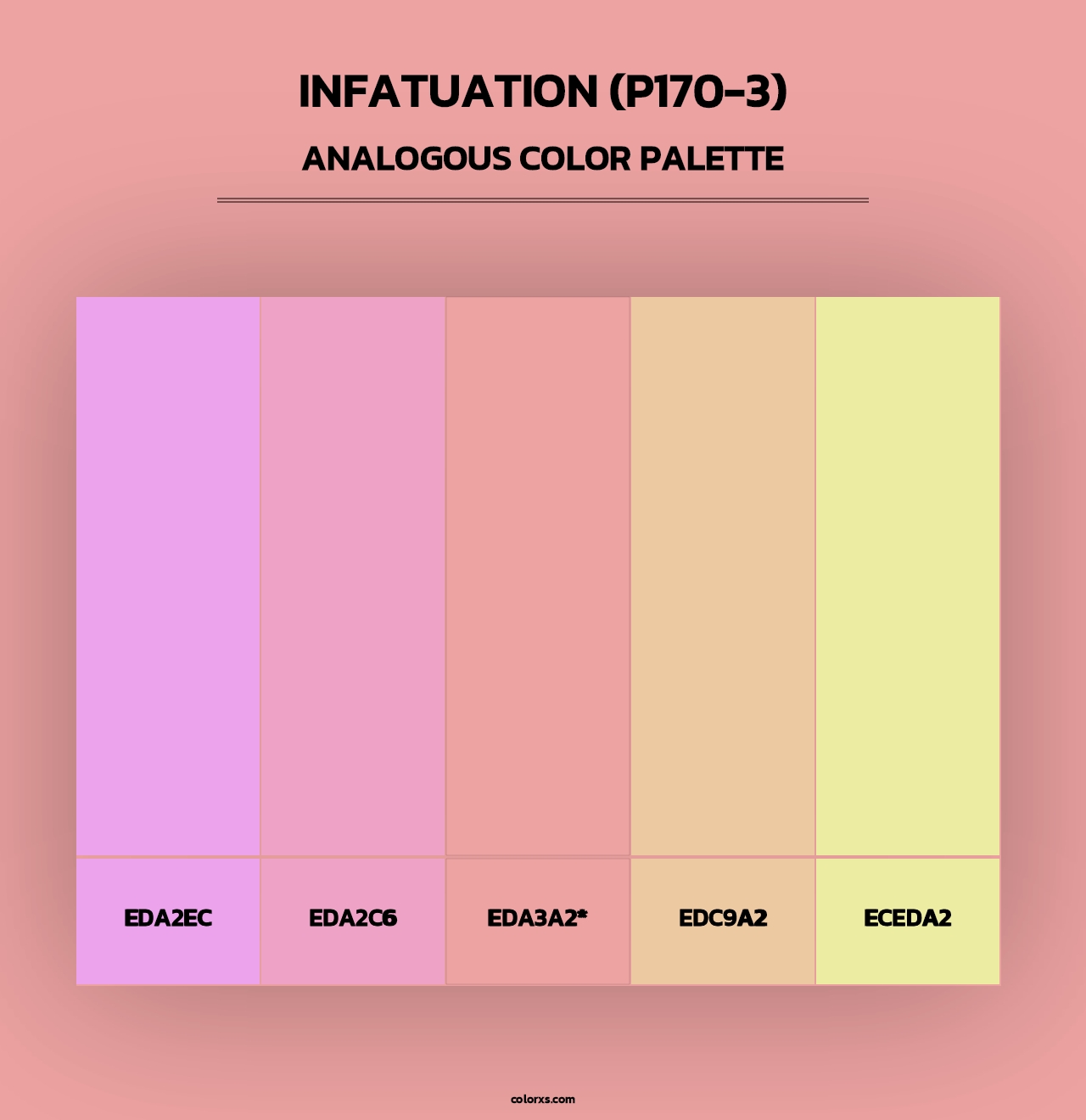 Infatuation (P170-3) - Analogous Color Palette