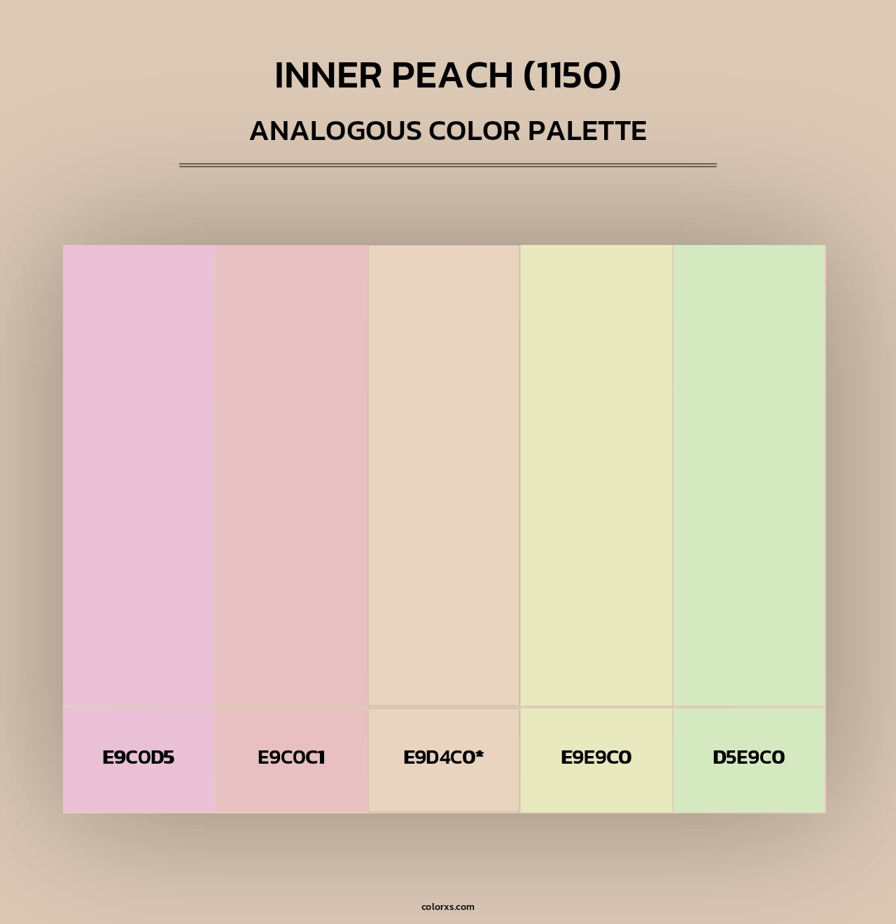 Inner Peach (1150) - Analogous Color Palette
