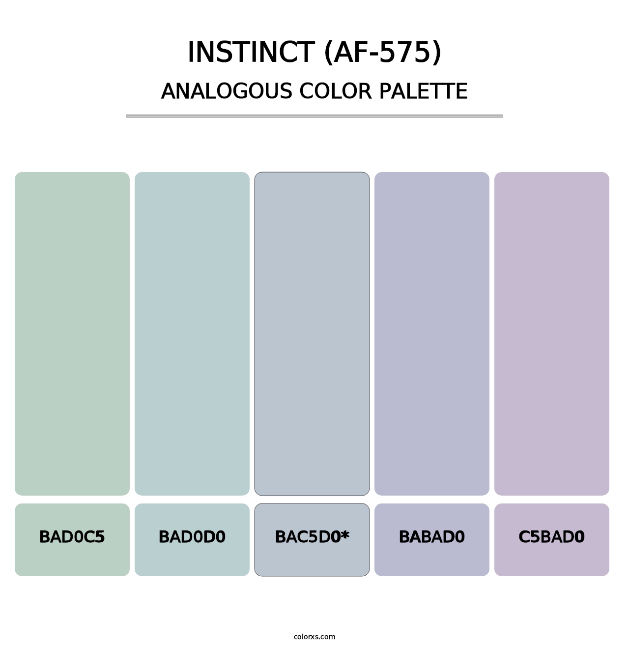 Instinct (AF-575) - Analogous Color Palette