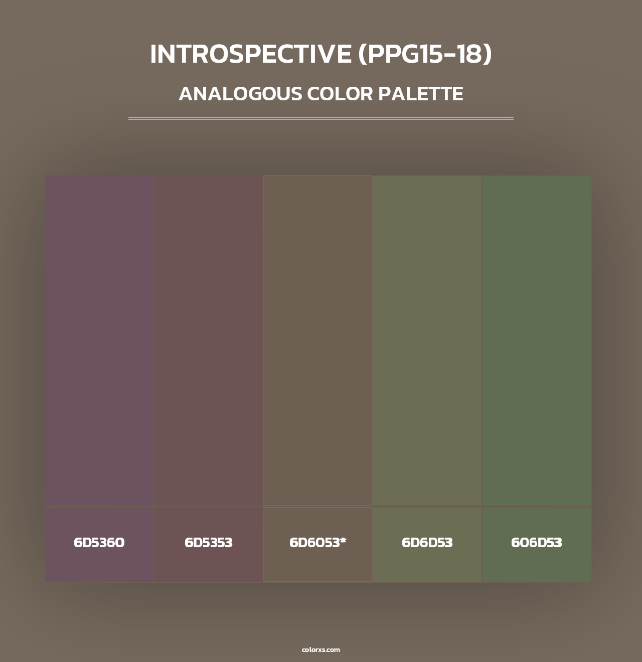 Introspective (PPG15-18) - Analogous Color Palette