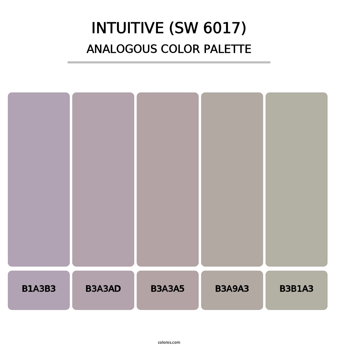 Intuitive (SW 6017) - Analogous Color Palette