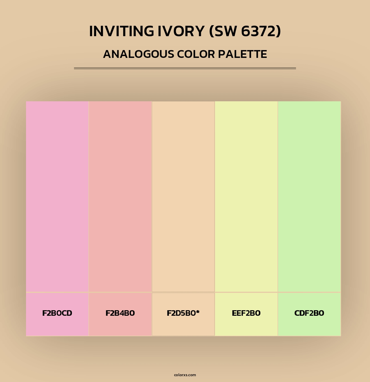 Inviting Ivory (SW 6372) - Analogous Color Palette