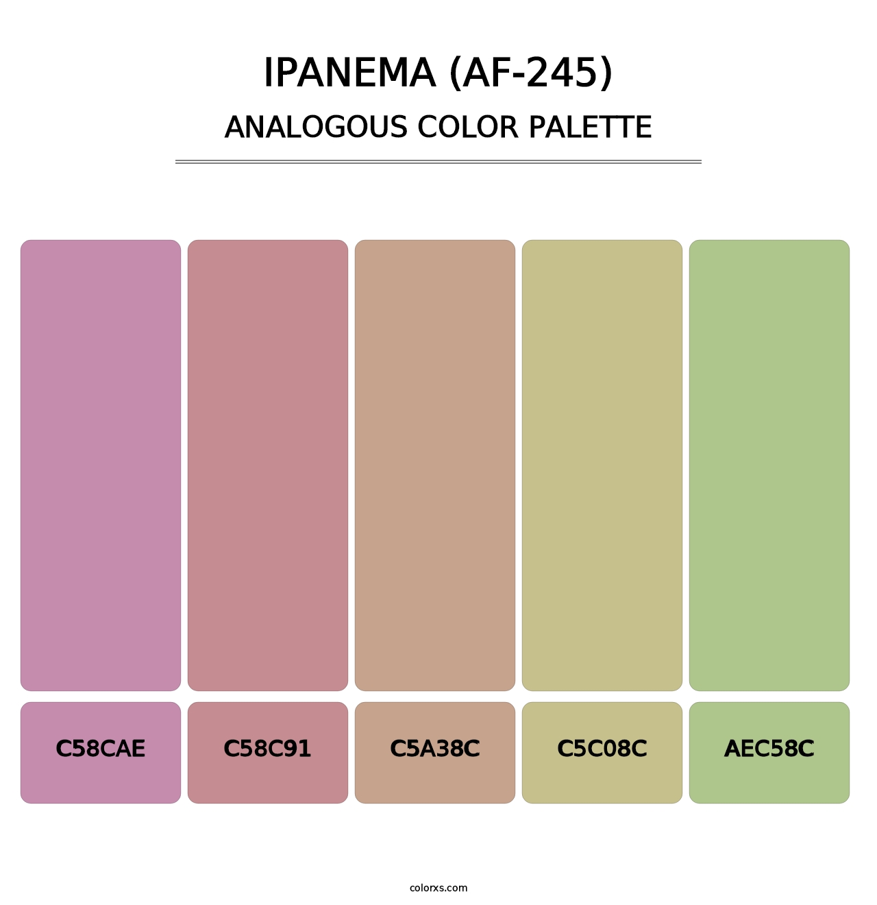Ipanema (AF-245) - Analogous Color Palette