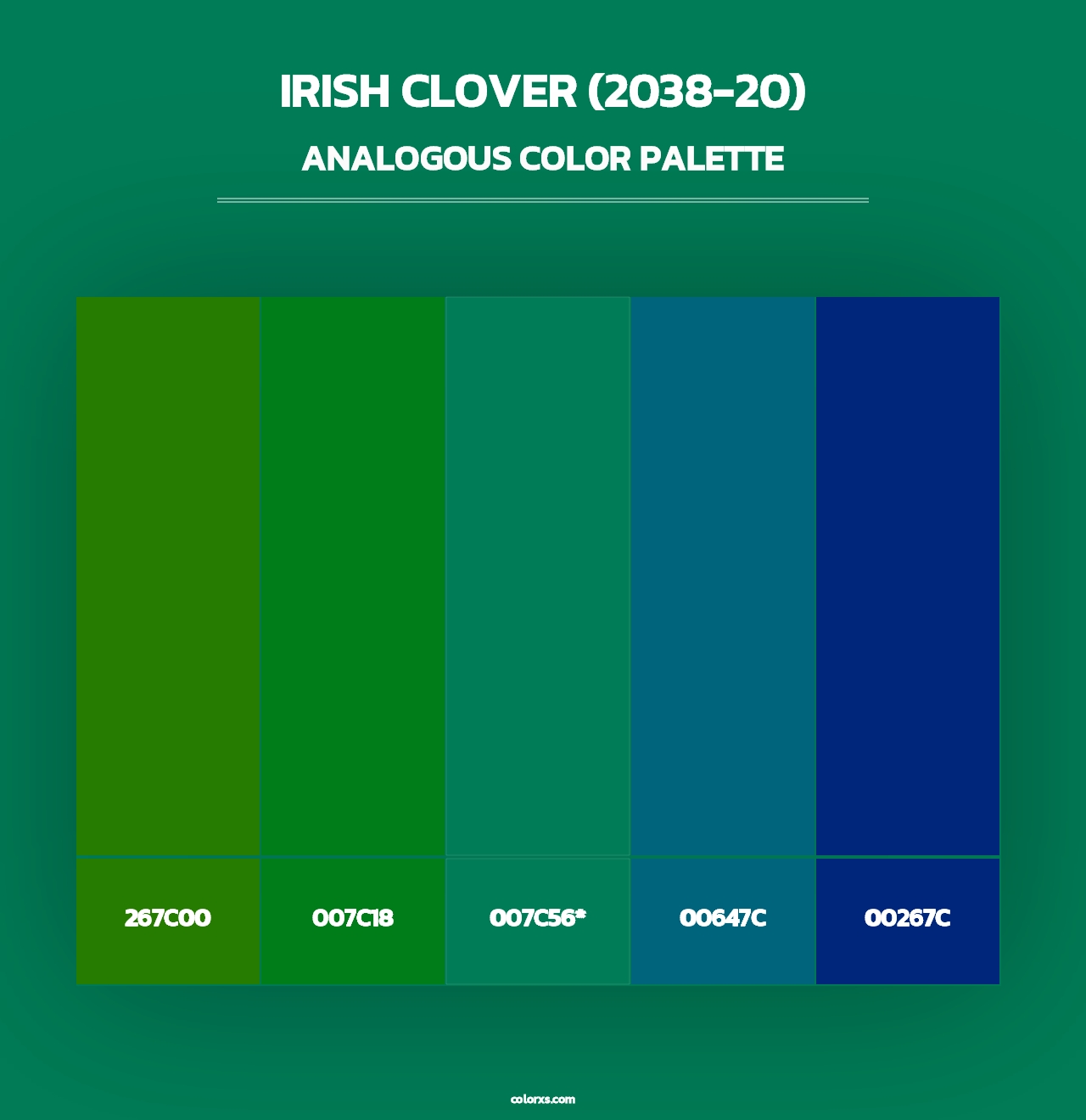 Irish Clover (2038-20) - Analogous Color Palette