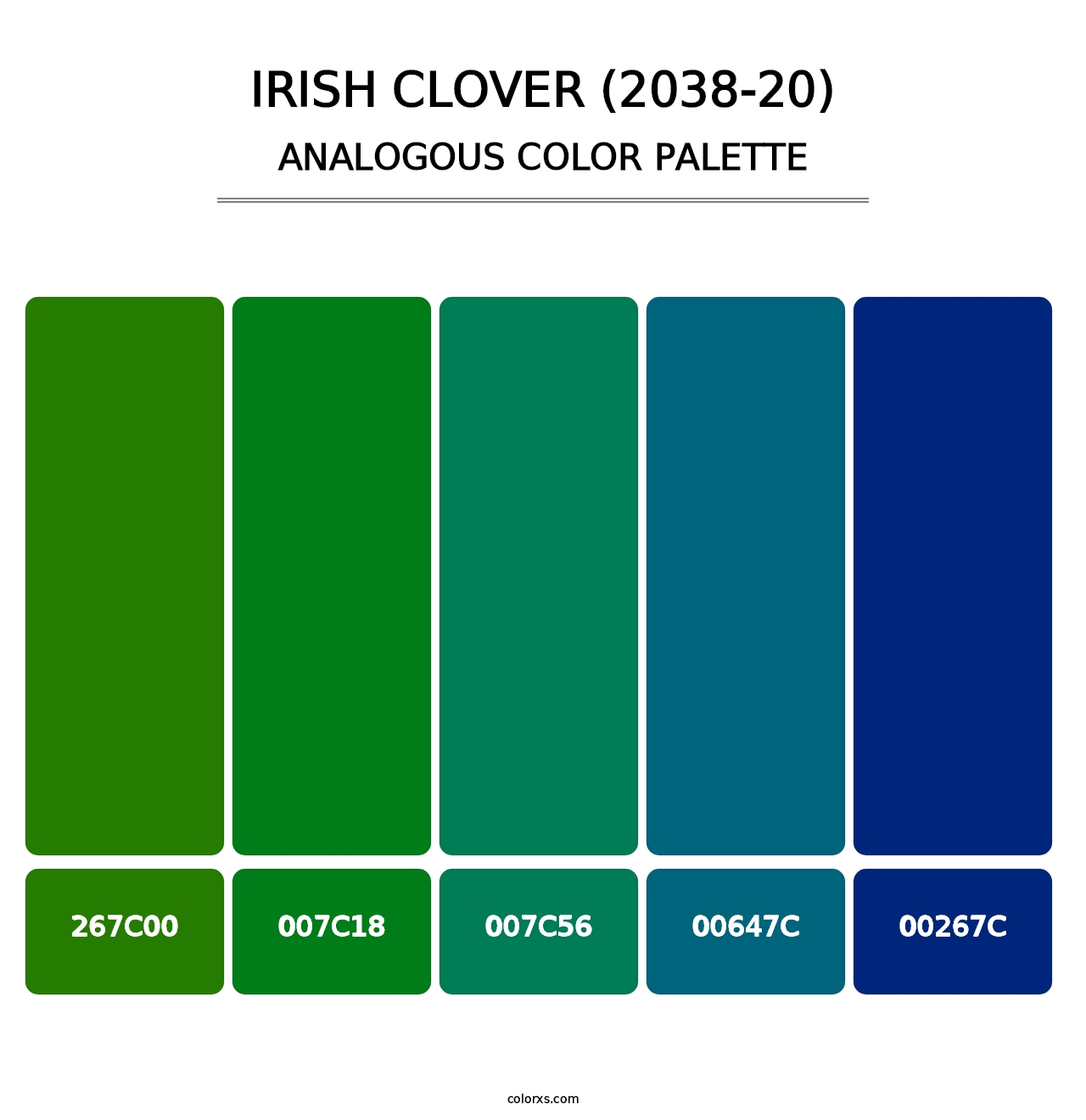 Irish Clover (2038-20) - Analogous Color Palette