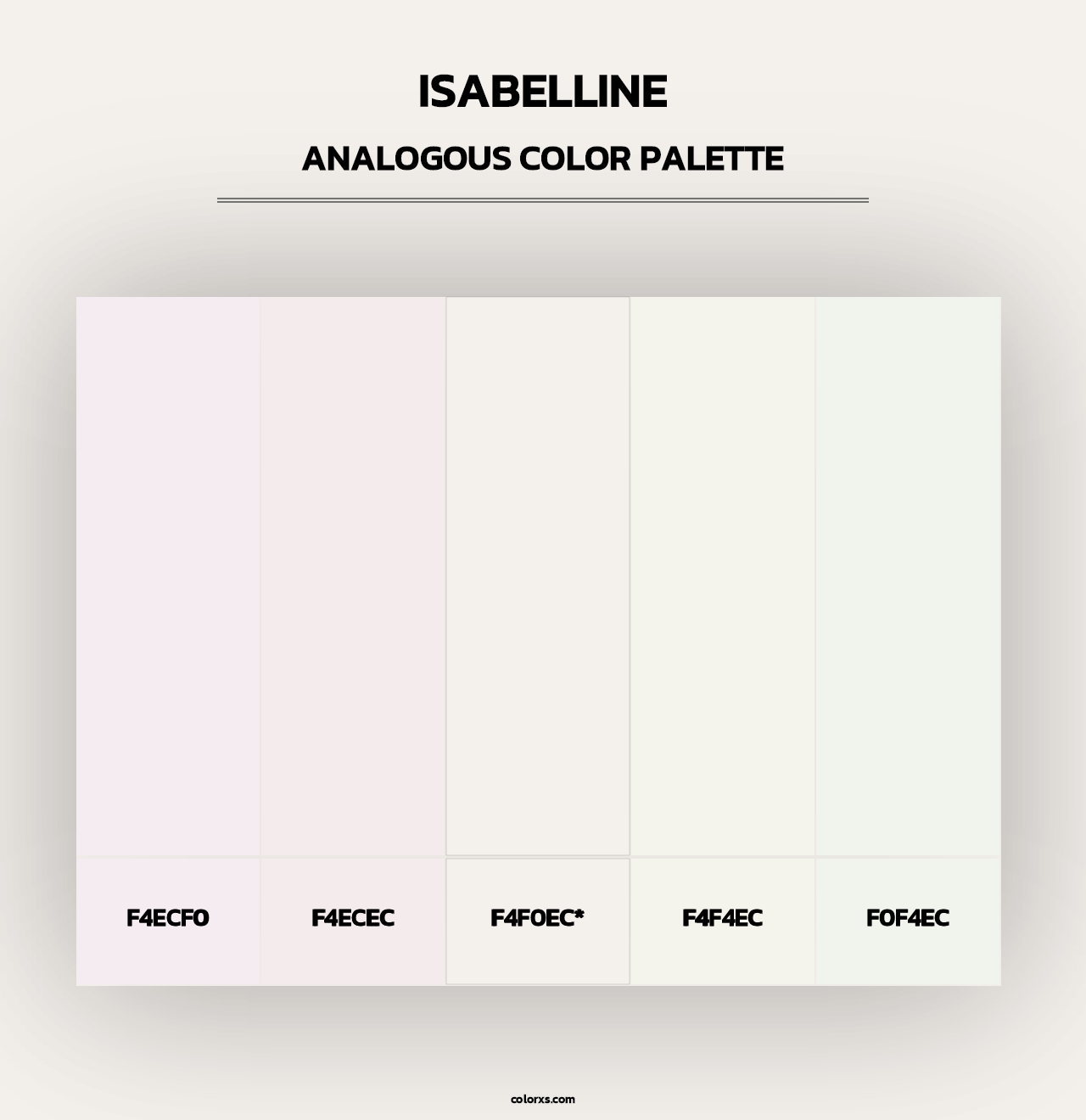 Isabelline - Analogous Color Palette