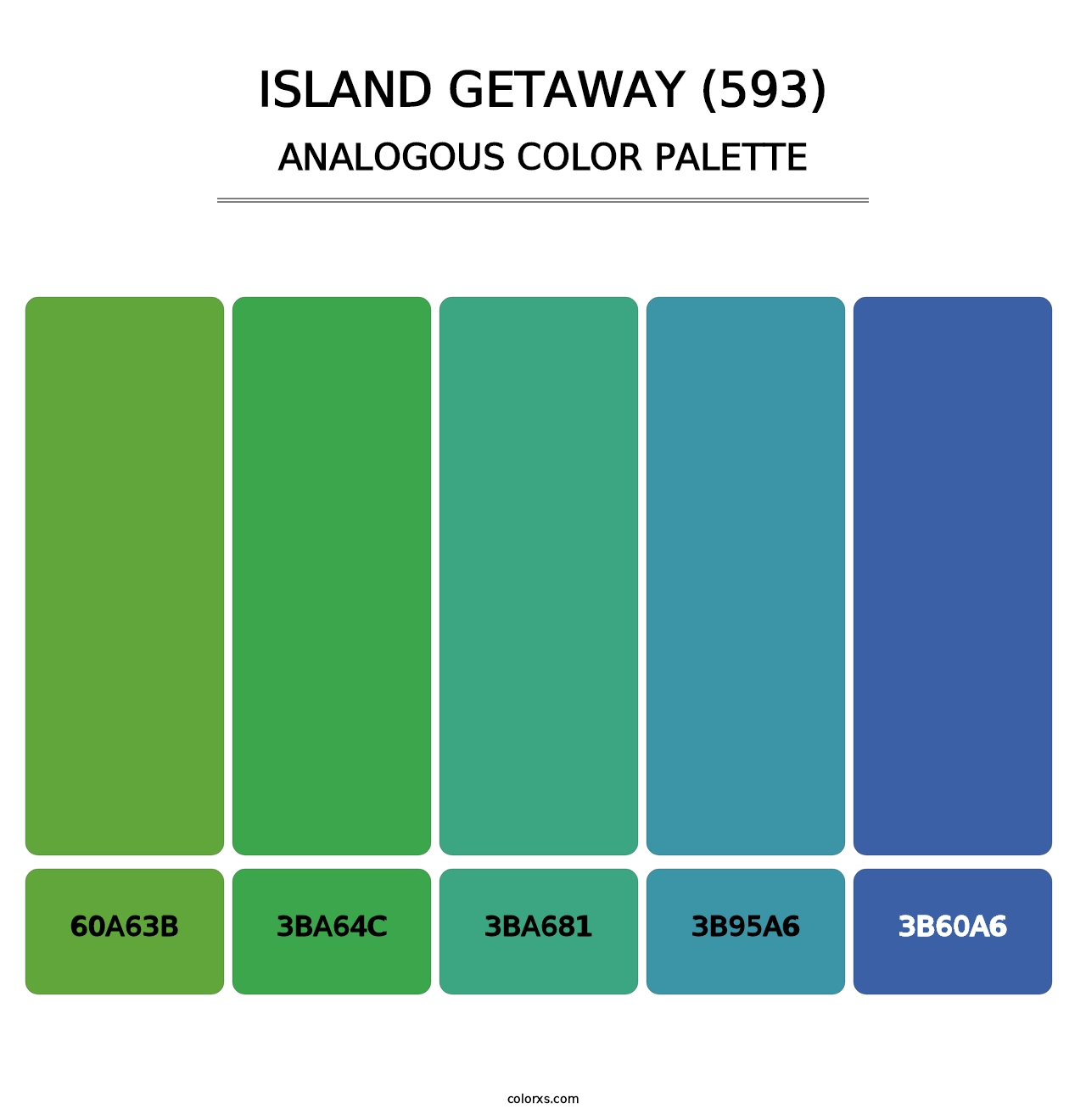 Island Getaway (593) - Analogous Color Palette