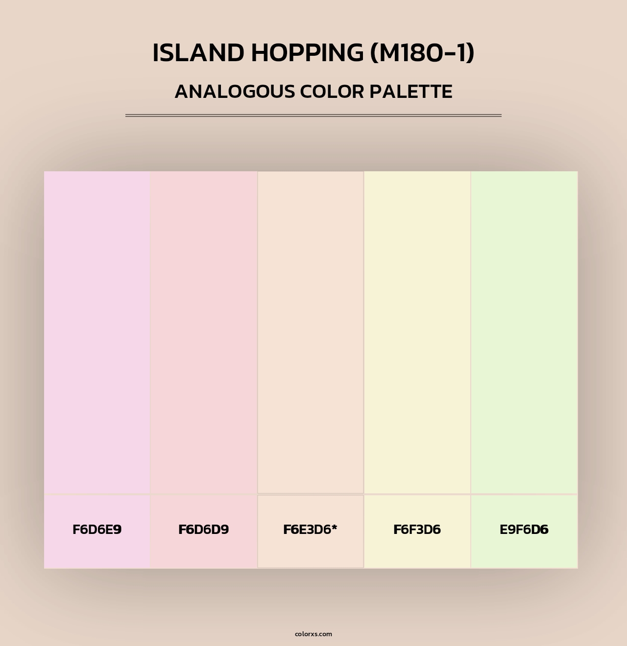 Island Hopping (M180-1) - Analogous Color Palette