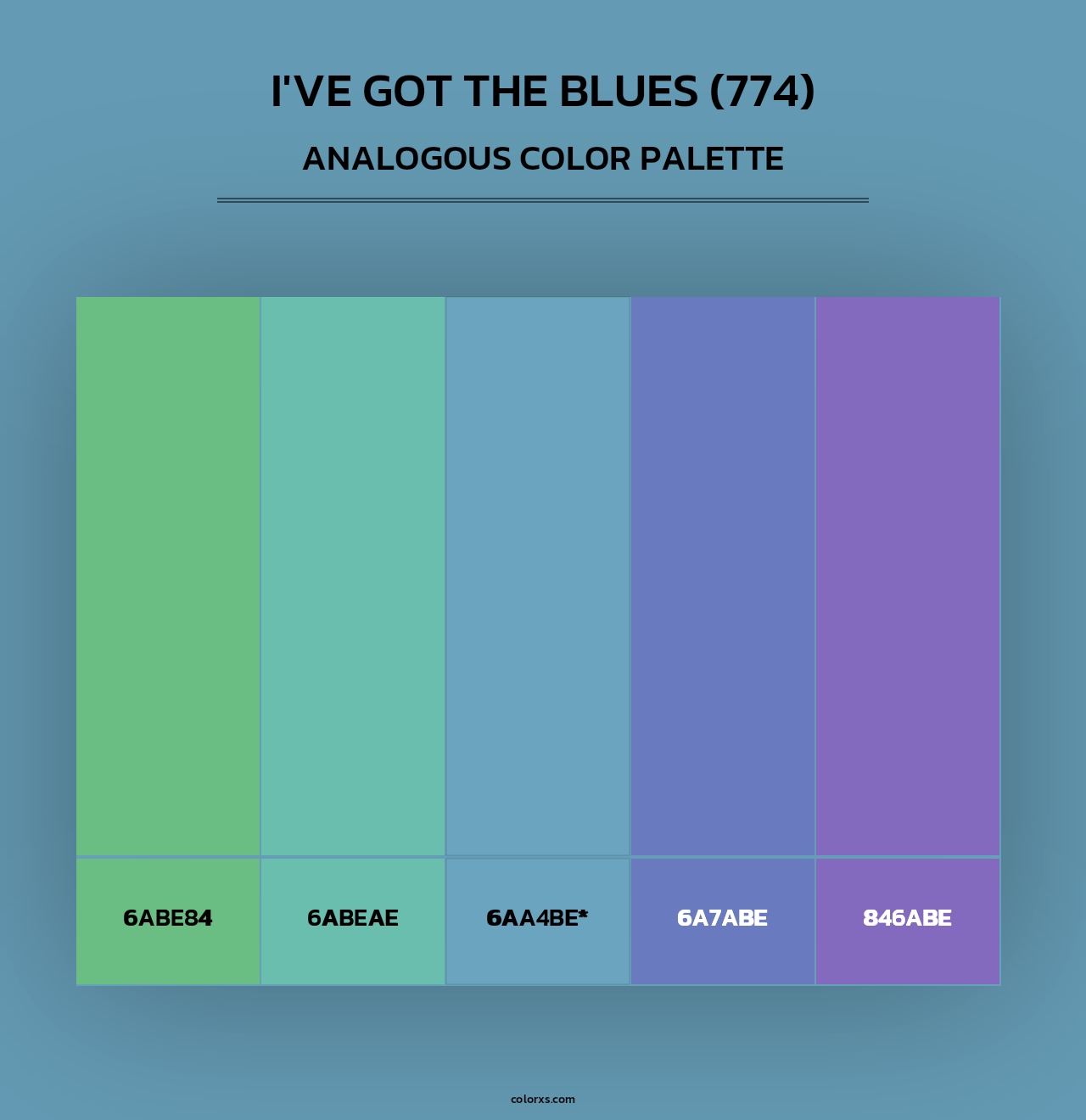 I've Got the Blues (774) - Analogous Color Palette