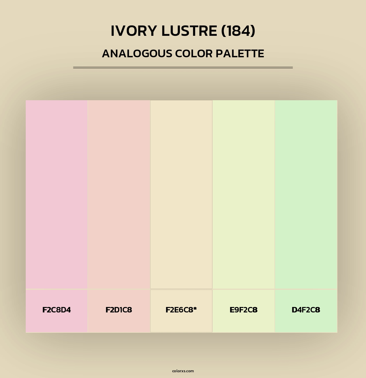 Ivory Lustre (184) - Analogous Color Palette