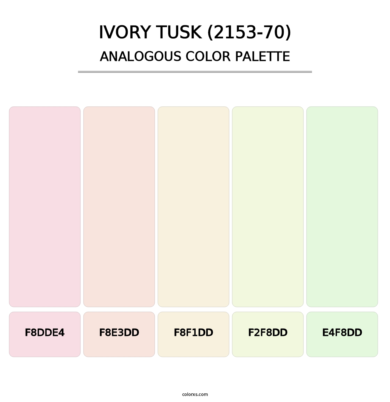 Ivory Tusk (2153-70) - Analogous Color Palette