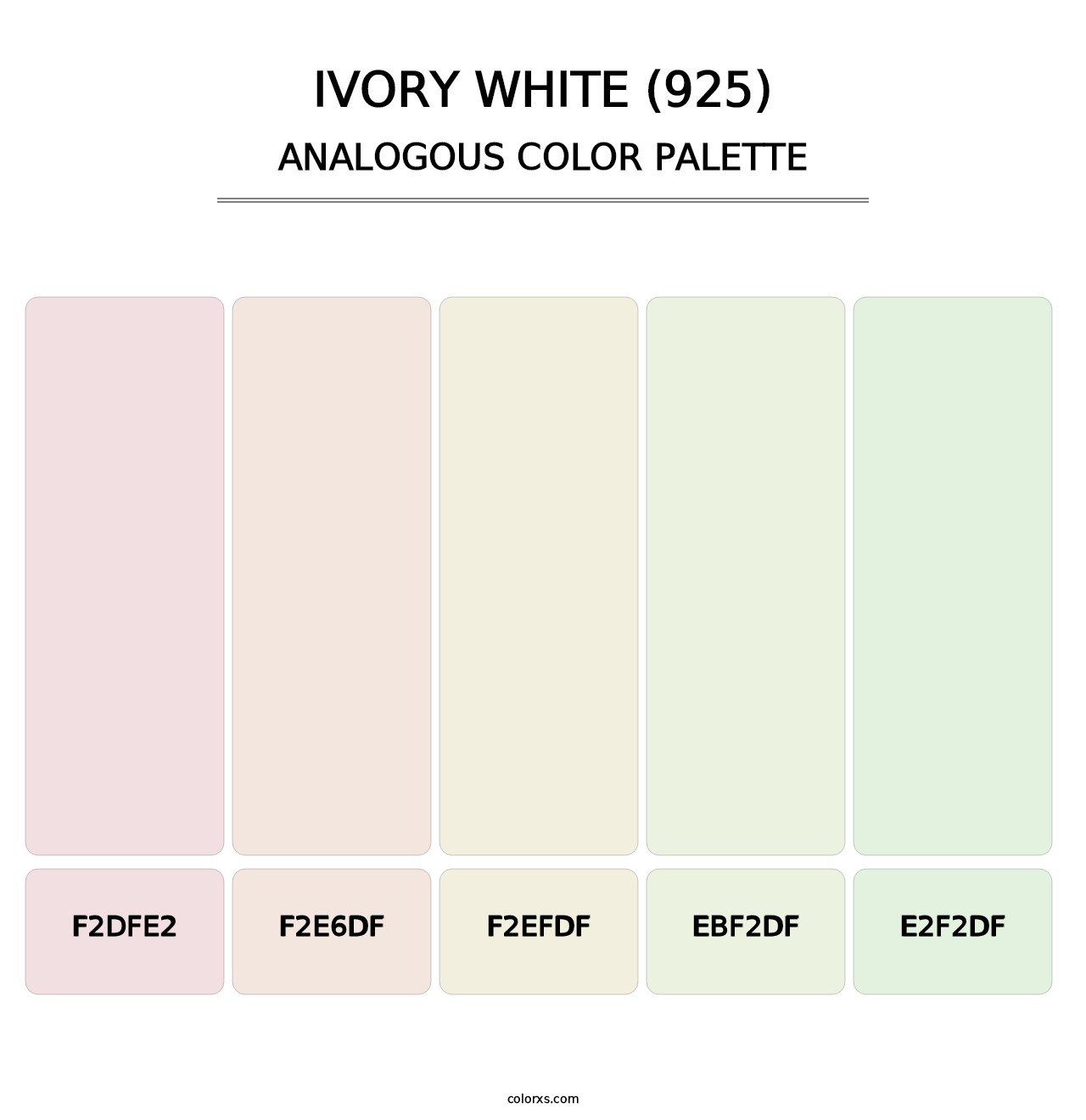 Ivory White (925) - Analogous Color Palette